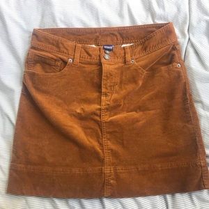 patagonia brown corduroy skirt